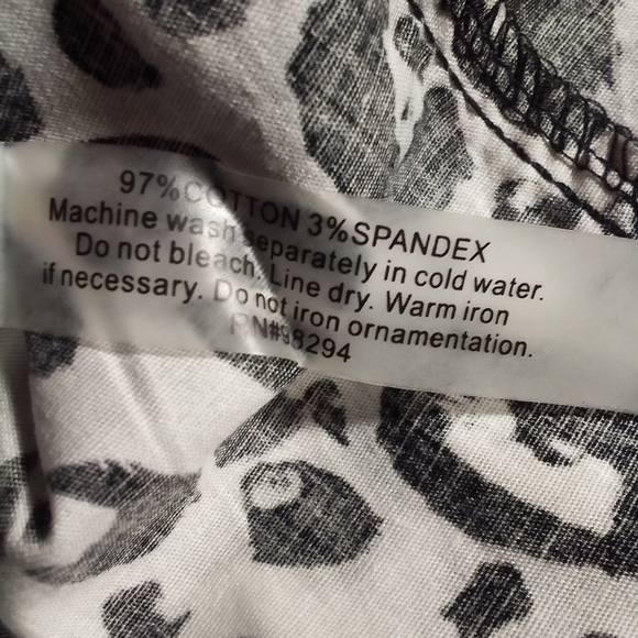 Onque Casuals Bomber  Jacket Silver Snap Closure Black & White S - Picture 8 of 8